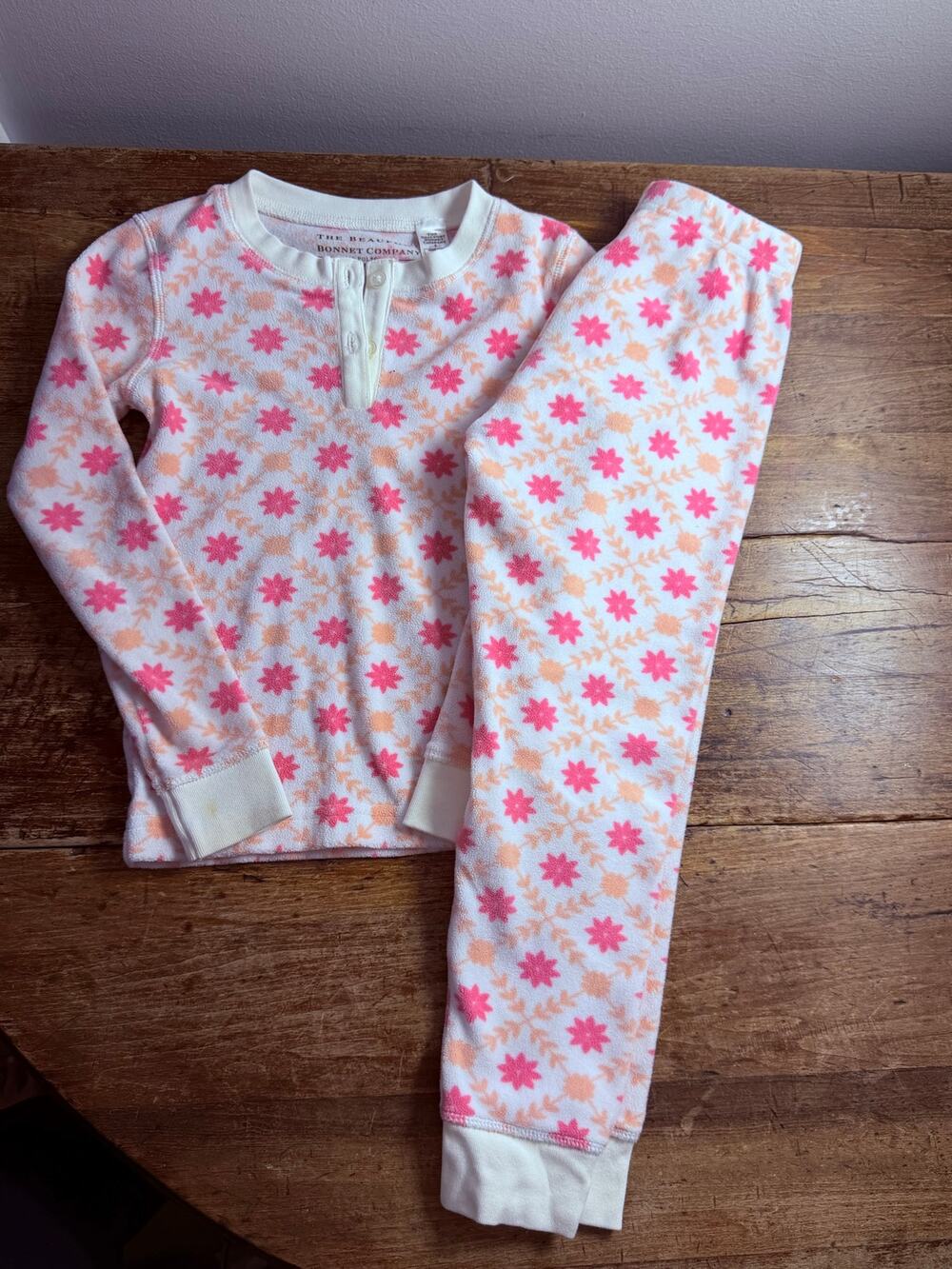 The Beaufort Bonnet Fleece Girl's pajamas size 5